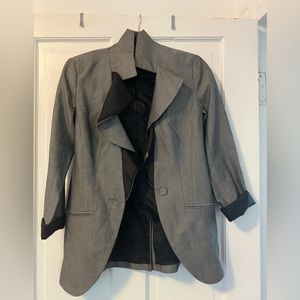 White House Black Market Grey Suit Jacket